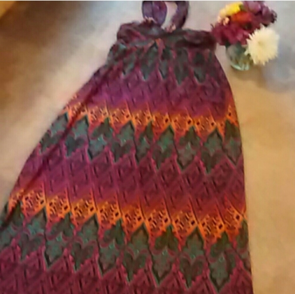 💕Colorful Maxi Dress💕Size Large - Picture 1 of 7